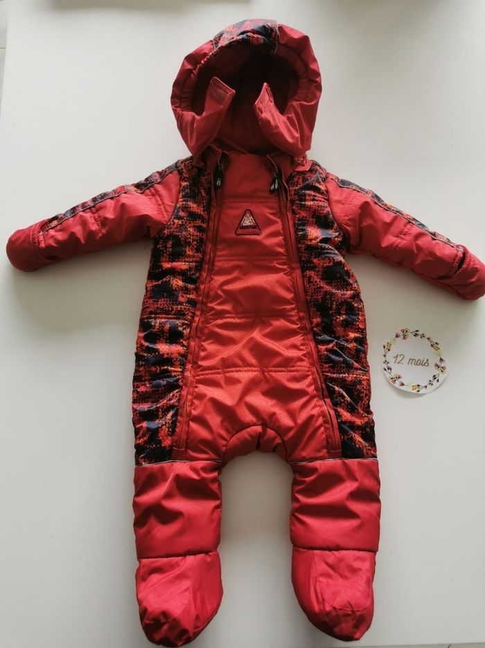Combipilote très chaude rouge bébé garçon 12mois orchestra tbe