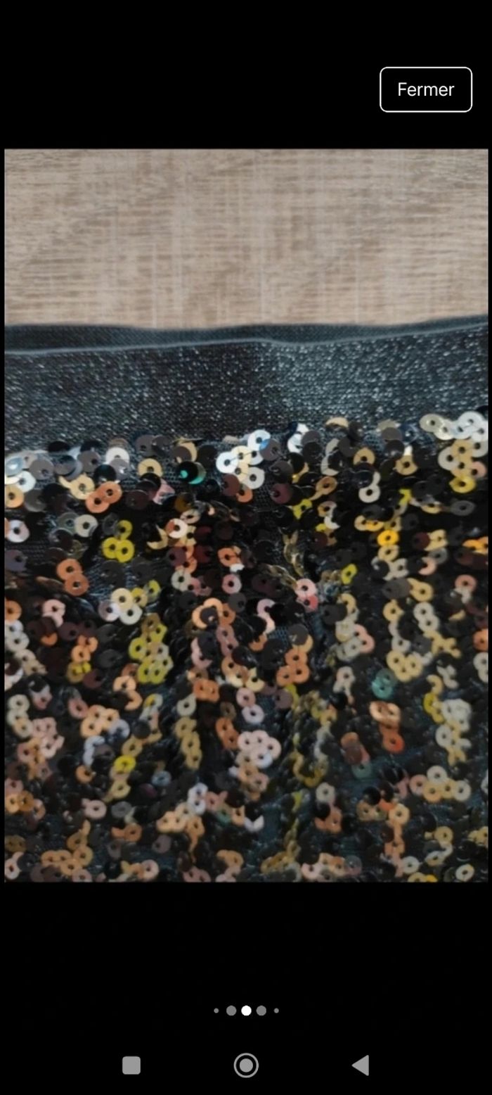 Jupe 4 ans avec sequins idéale pour fêtes de fin d'année ou Noël - photo numéro 4