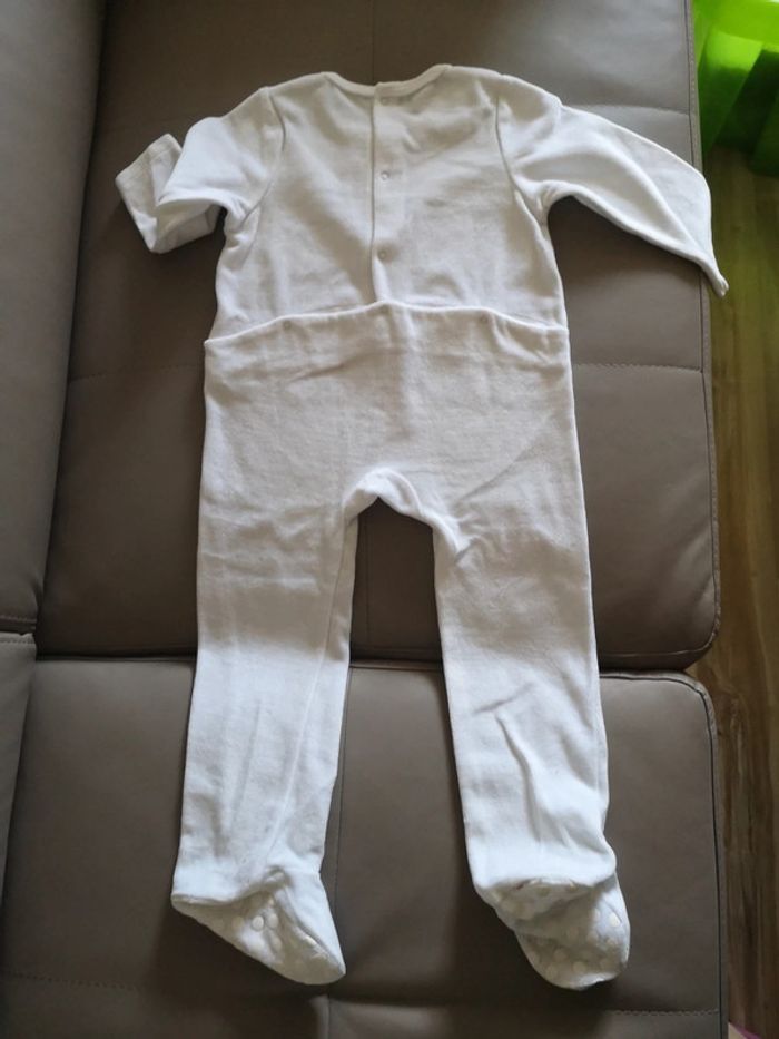 Pyjama velours une pièce blanc vertbaudet 🌷 - photo numéro 3