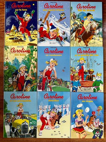Lot de 9 albums Caroline Pierre Probst Hachette Jeunesse livres années 90