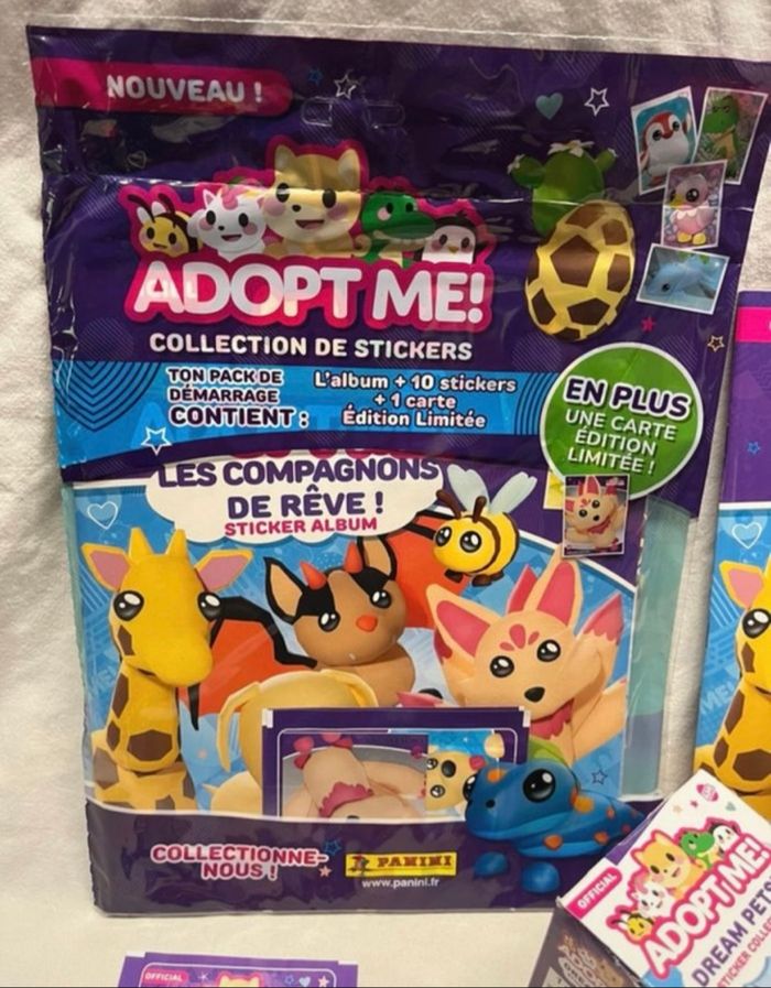 Kit panini stickers Adopt ME Neuf scellés - photo numéro 2