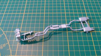 Moteur ligne échappement pièce détachée miniature Bburago Burago Bmw M3 Roadster 1996 1/24 1/24e 1/2