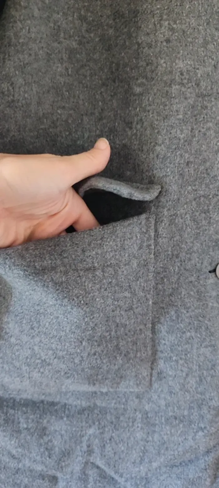 Manteau gris Cyrillus taille 40 - photo numéro 3