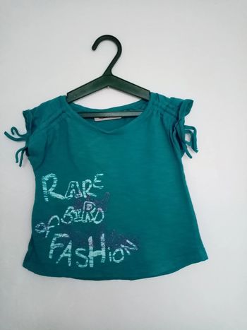 T-shirt turquoise TAO Taille 2 ans