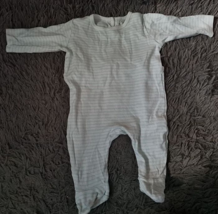 Grenouillère à rayures 6mois