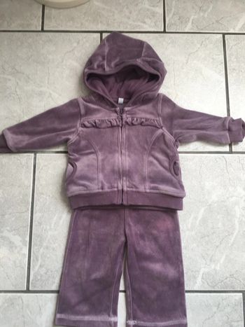 Vend jogging velours violet