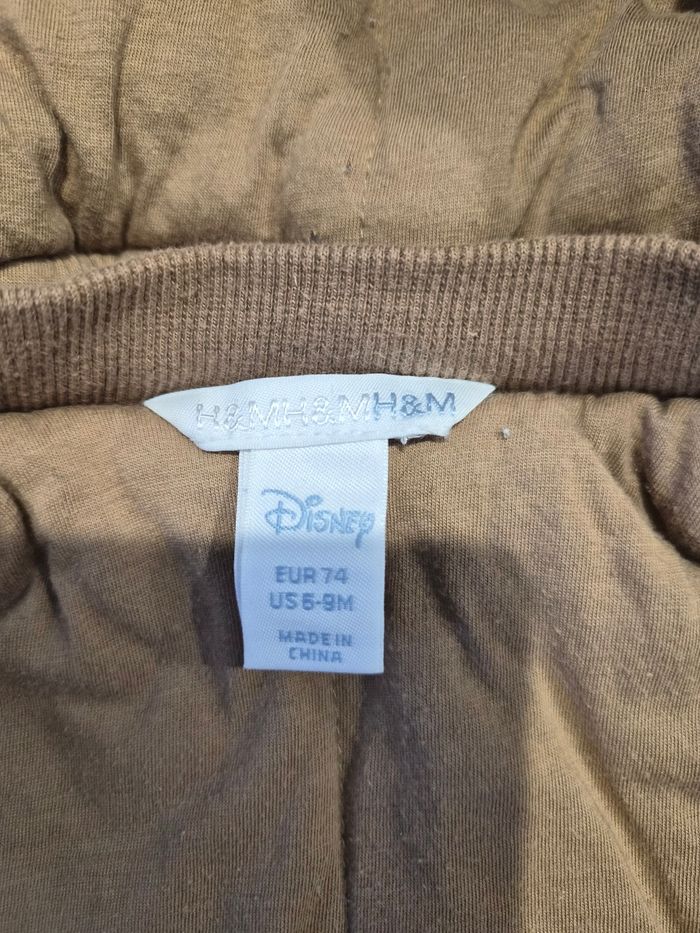 Manteau marron en velours côtelé, H&M Disney Mickey Mouse, 6-9 mois 74 cm - photo numéro 5