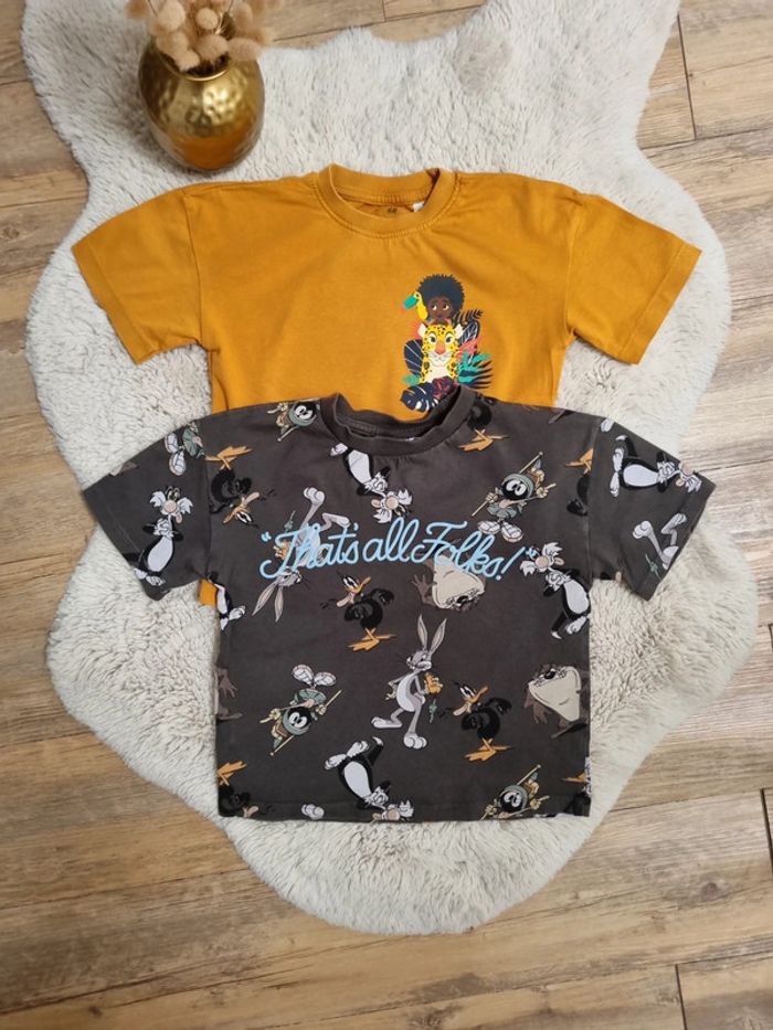2 tee-shirts 2/4ans Disney et Looney Tunes