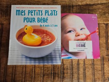 2 livres ecette de bebe