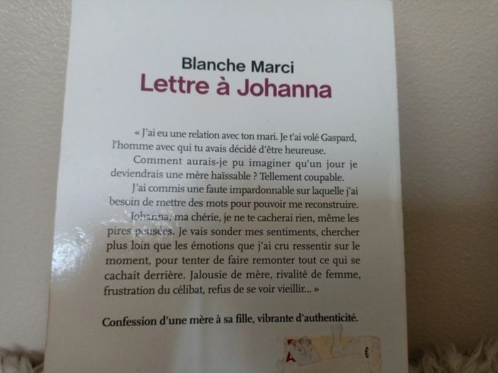 Plus Belle La Vie - lettre à Johanna Blanche Marci - photo numéro 2