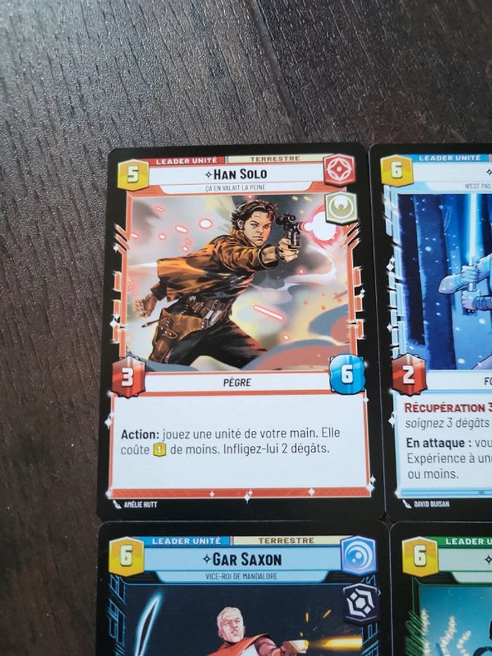 Cartes Star Wars Unlimited lot 4 leaders - photo numéro 5