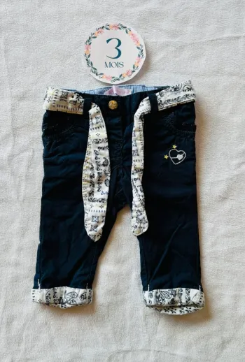 👶 Pantalon fille - Gemo - 3 mois 👶