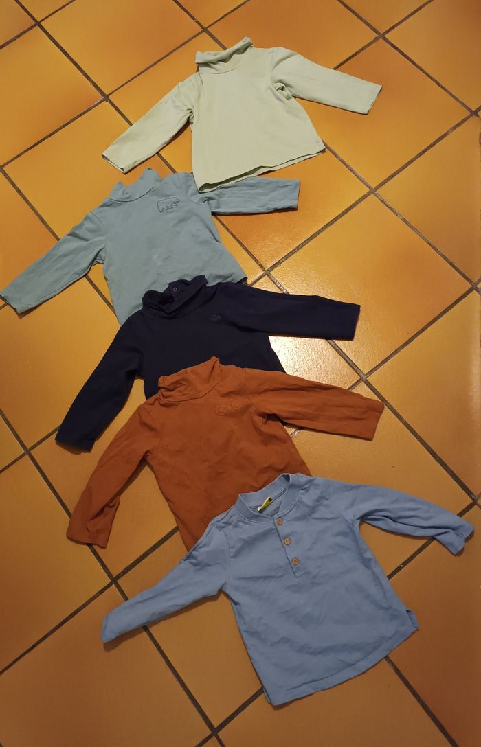 Lot de 6 sous pull 18 mois