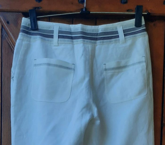 Magnifique pantalon blanc K Woman, taille 38 - photo numéro 4