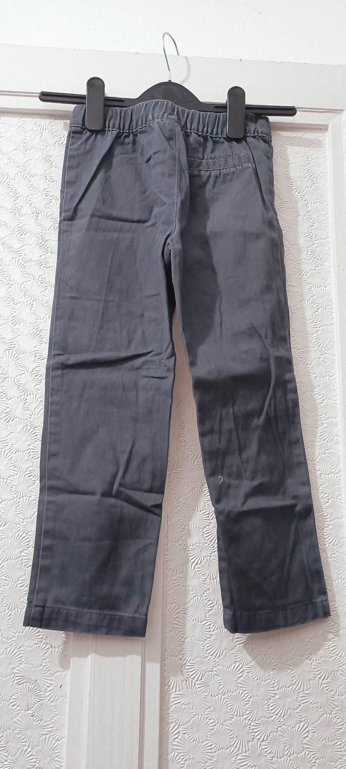 Pantalon en toile gris taille 5 ans - photo numéro 2