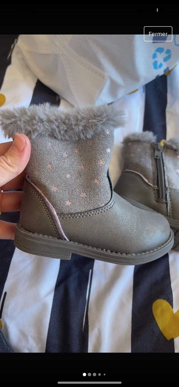 Bottines grise étoile - photo numéro 3