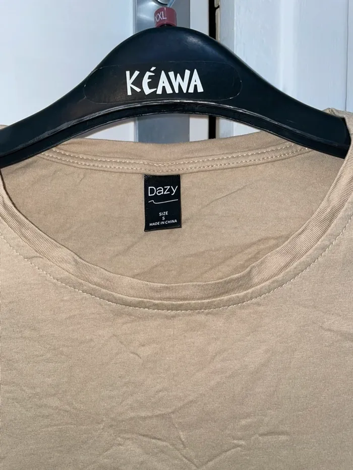 T-shirt beige - photo numéro 2