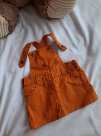 Robe salopette orange