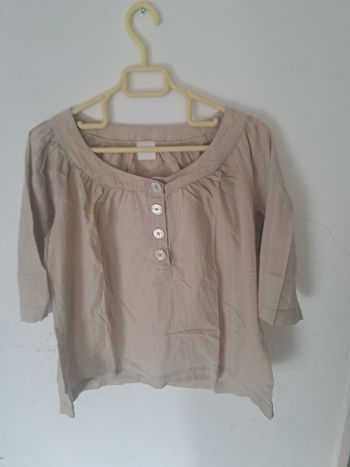 Blouse 3/4 Beige Taille 42