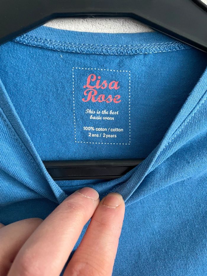 Tee shirt Lisa rose taille 2 ans - photo numéro 3