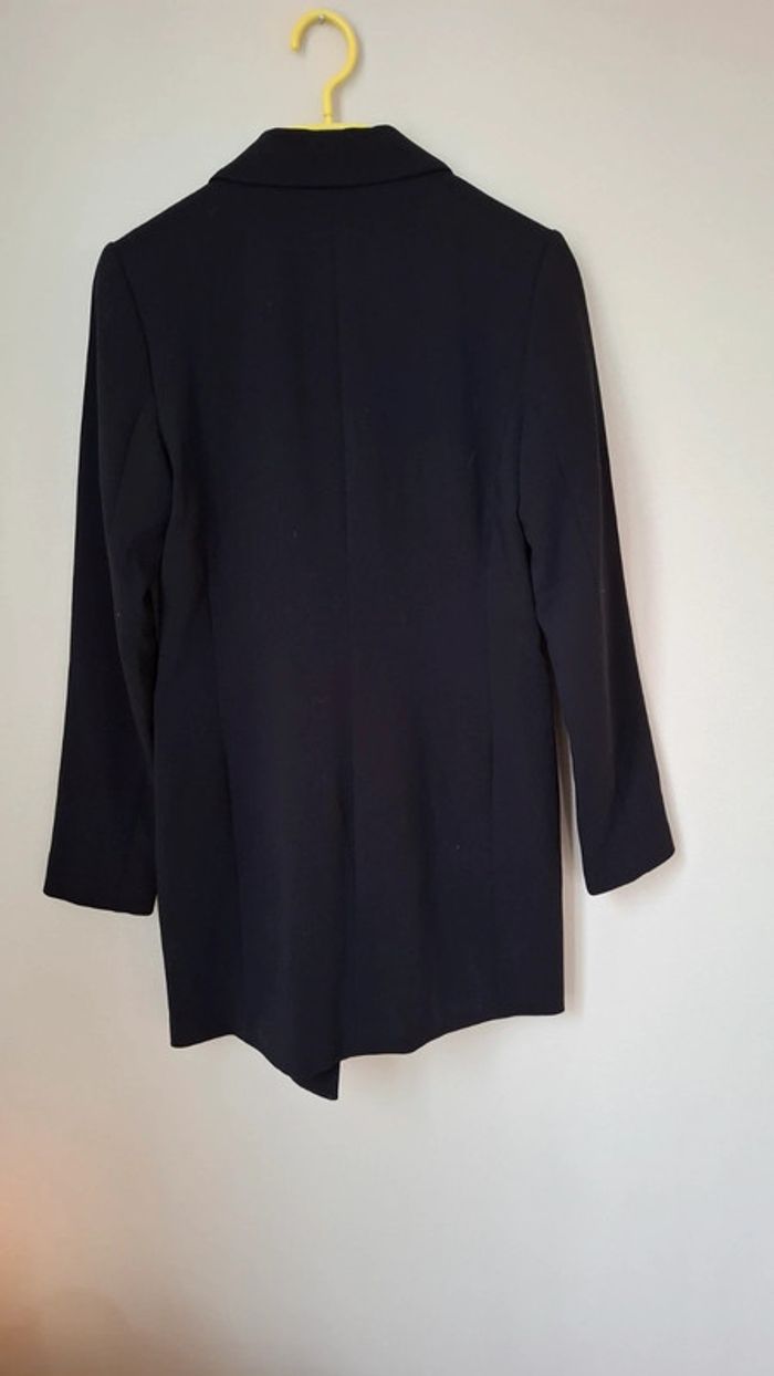 Veste de blazer longue camaïeu - photo numéro 5