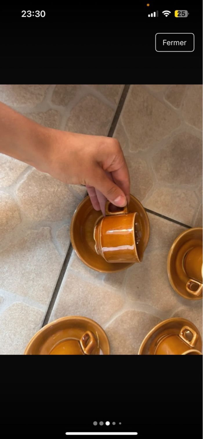 Services de9 tasse avec les sous tasse - photo numéro 4