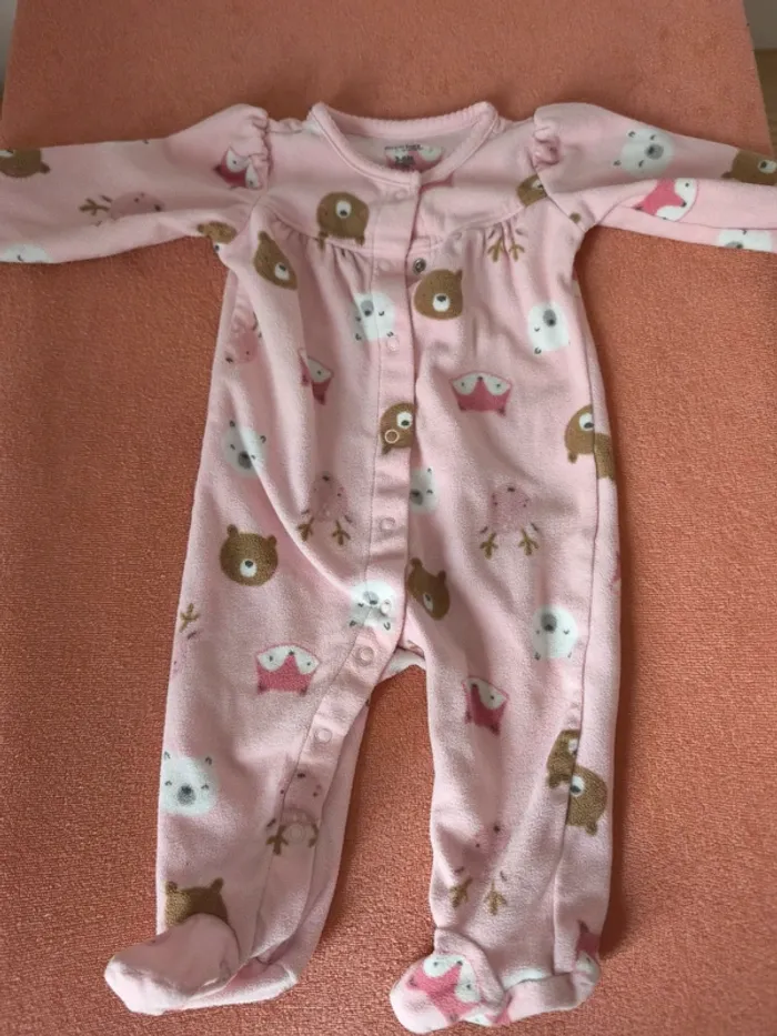 Lot pyjamas polaire 3-6 mois - photo numéro 2