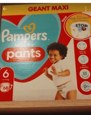 Couches Pampers 6