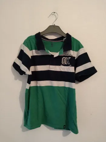 tee shirt polo rayé okaidi garcon 10 ans