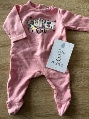 Pyjama fin super girl rose TEX t.3m