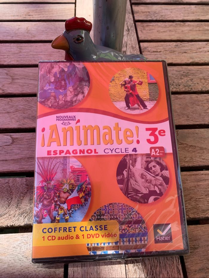 Duo 1 CD + 1 DVD Anìmate Espagnol 3ème cycle 4, A2 vers B1 neuf sous blister