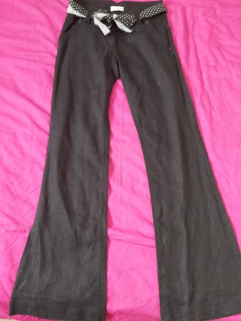 Pantalon en lin noir