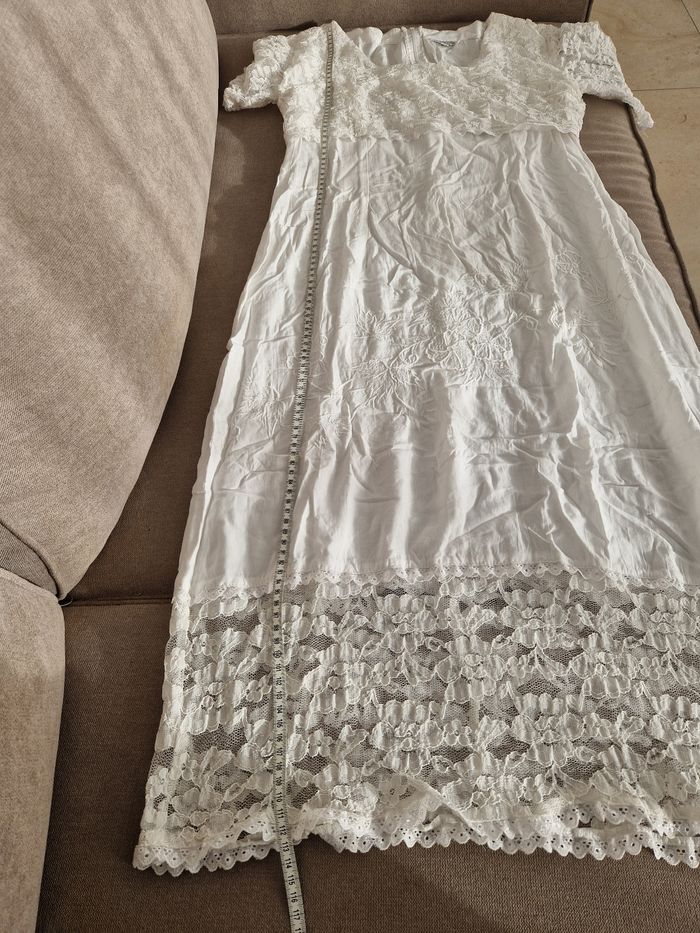 Robe blanche avec dentelle blanc crème Pacific Line - photo numéro 9