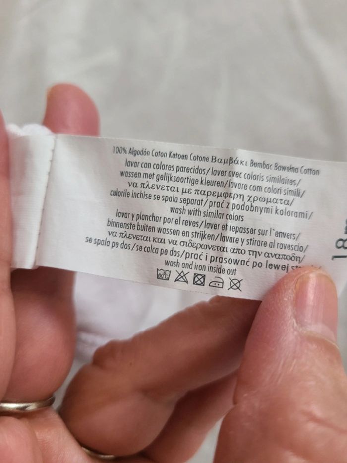 Body tex baby blanc taille 18 mois - photo numéro 9