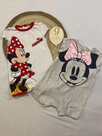 Lot de deux combi grenouillère Minnie été