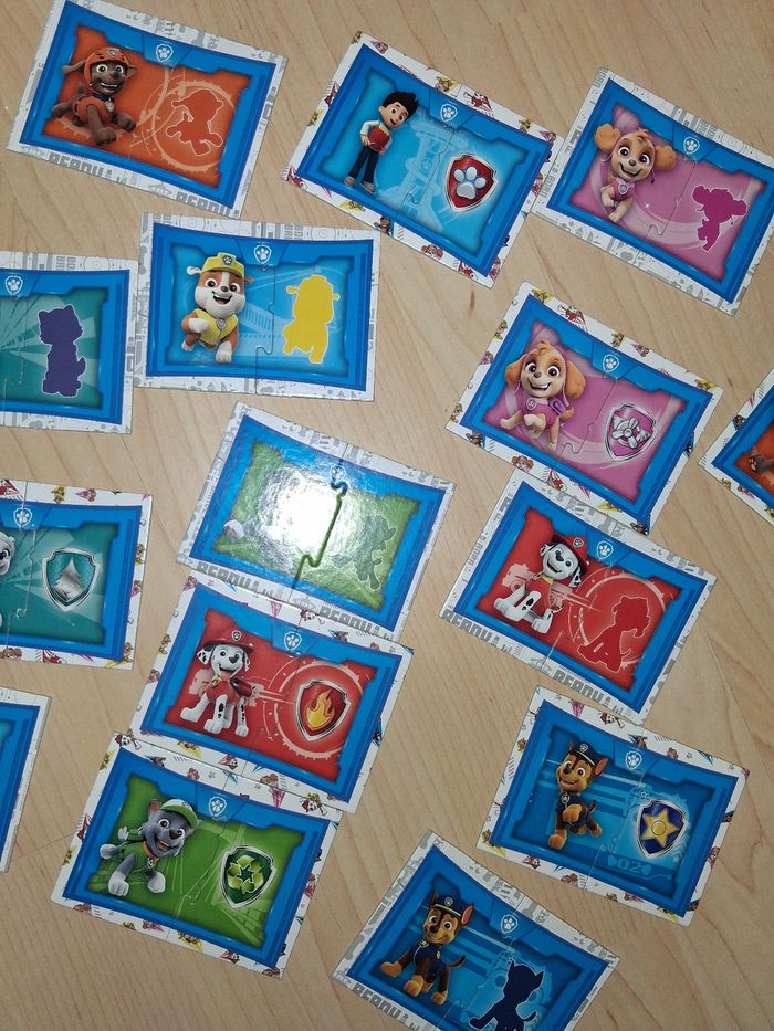 Lot pat patrouille paw patrol jeu de cubes, puzzle et paires - photo numéro 4