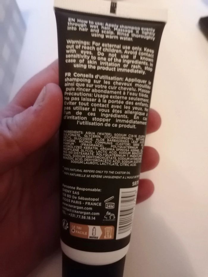Shampoing à l'huile de ricin. Marque kerargan - photo numéro 3