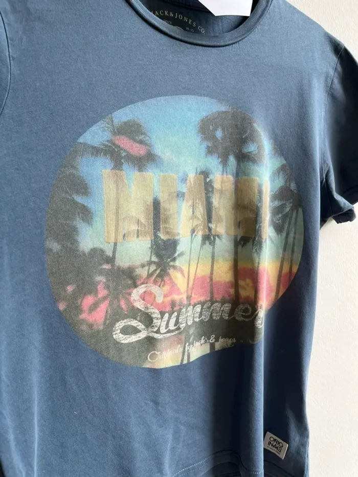 T-shirt Miami Summer - Jack & Jones - photo numéro 2