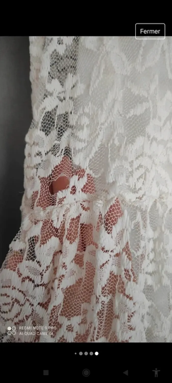 Magnifique robe blanche à dentelle - photo numéro 6