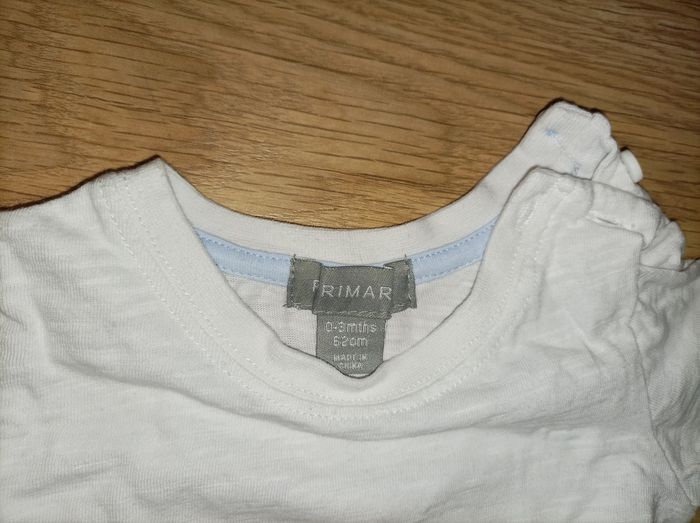 T-shirt blanc garçon 3 mois - photo numéro 2