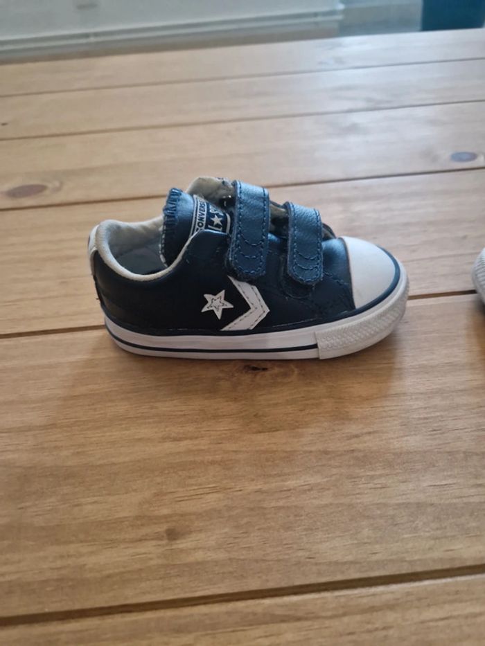 Basket converse T21 cuire bleu - photo numéro 7