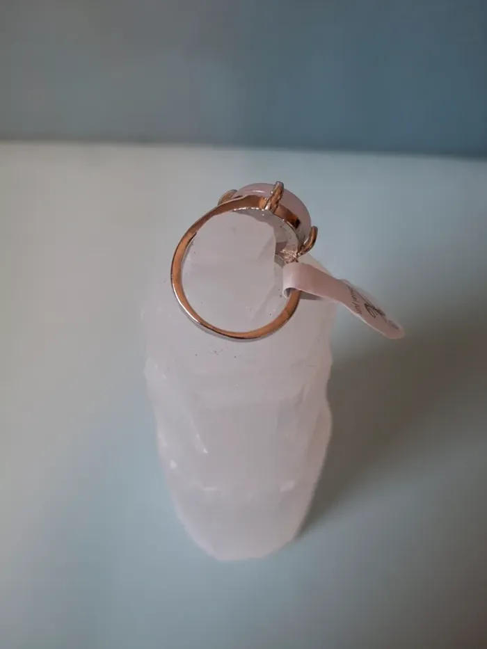 Bague en Quartz rose – Taille 17 - photo numéro 3