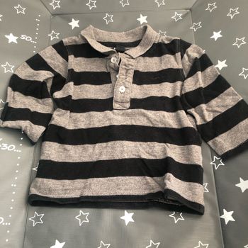Polo manches longues Kiabi, 12 mois