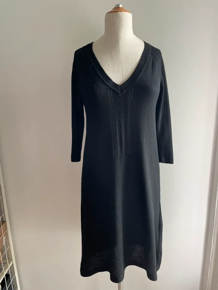Robe noire ajourée Comptoir des Cotonniers - photo numéro 2
