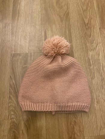 Bonnet rose 3/4 ans