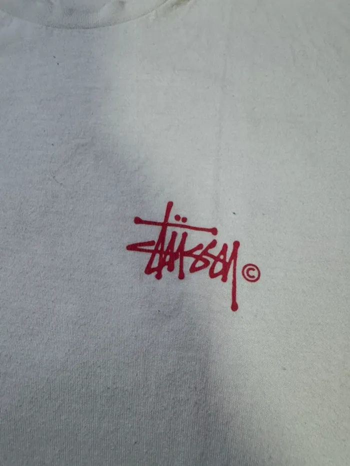 T-shirt stussy rose blanc - photo numéro 4