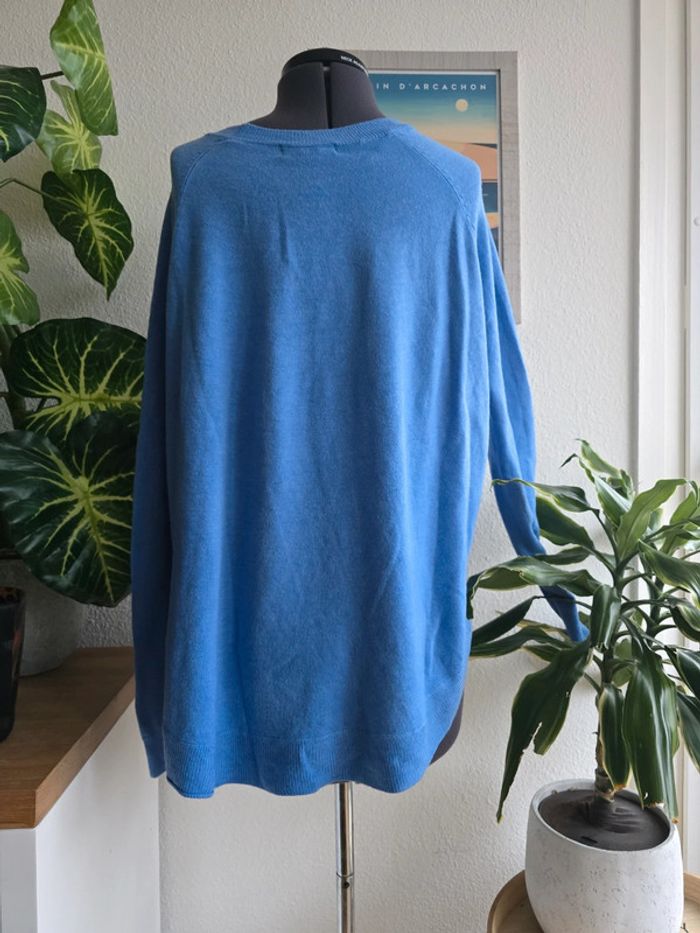 Pull bleu col rond avec ouverture sur les côtés -Primark - taille L - 40 - photo numéro 3