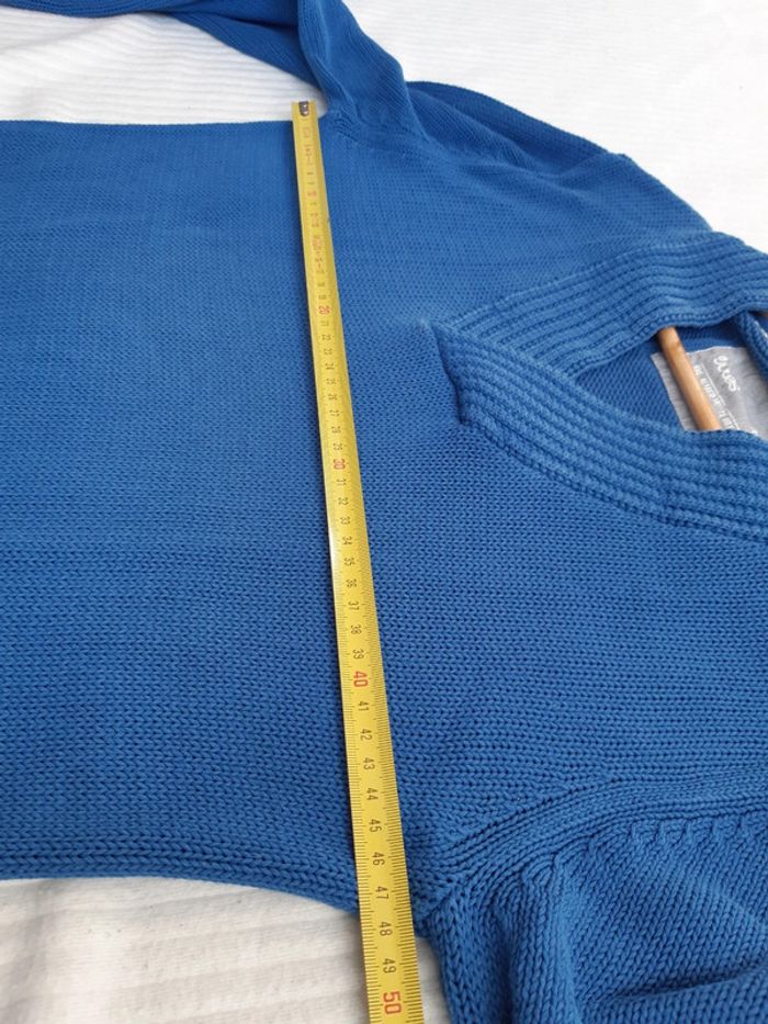 Pull bleu en maille Jules M - photo numéro 8