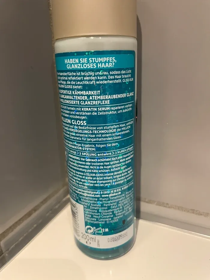 Après-shampoing Gliss Kur Million Gloss Schwarzkopf - Neuf - photo numéro 5