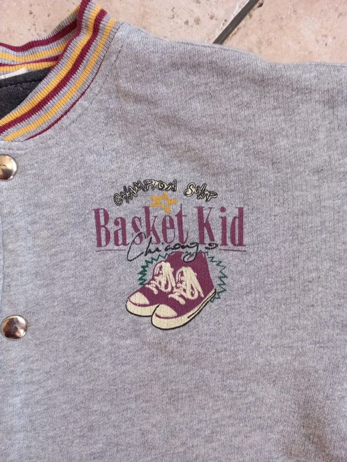 📦Veste sweat molletonné Basket kid coton 14ans - photo numéro 3